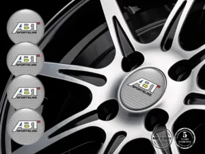 ABT Insignias de Rueda Estilo Pegatinas de Epoxi Premium